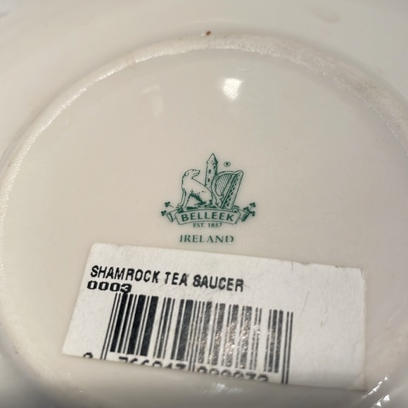 Belleek tea saucer - Picture 5 of 6